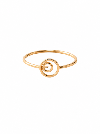 Anillo Espiral Minimalista en Oro Amarillo 14K