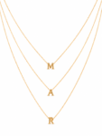 Collares essential identity, personalizadas en oro amarillo 18kts