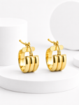 Argolla Bombé Tricolor de Oro 18K