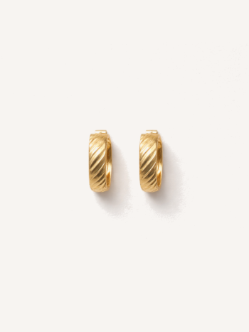 Argollas reflejo de oro 18K