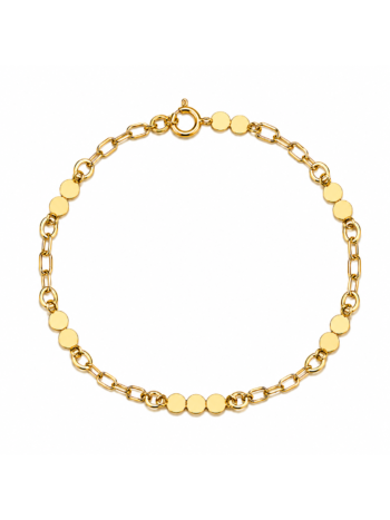 Pulsera Discos en oro amarillo 18kt